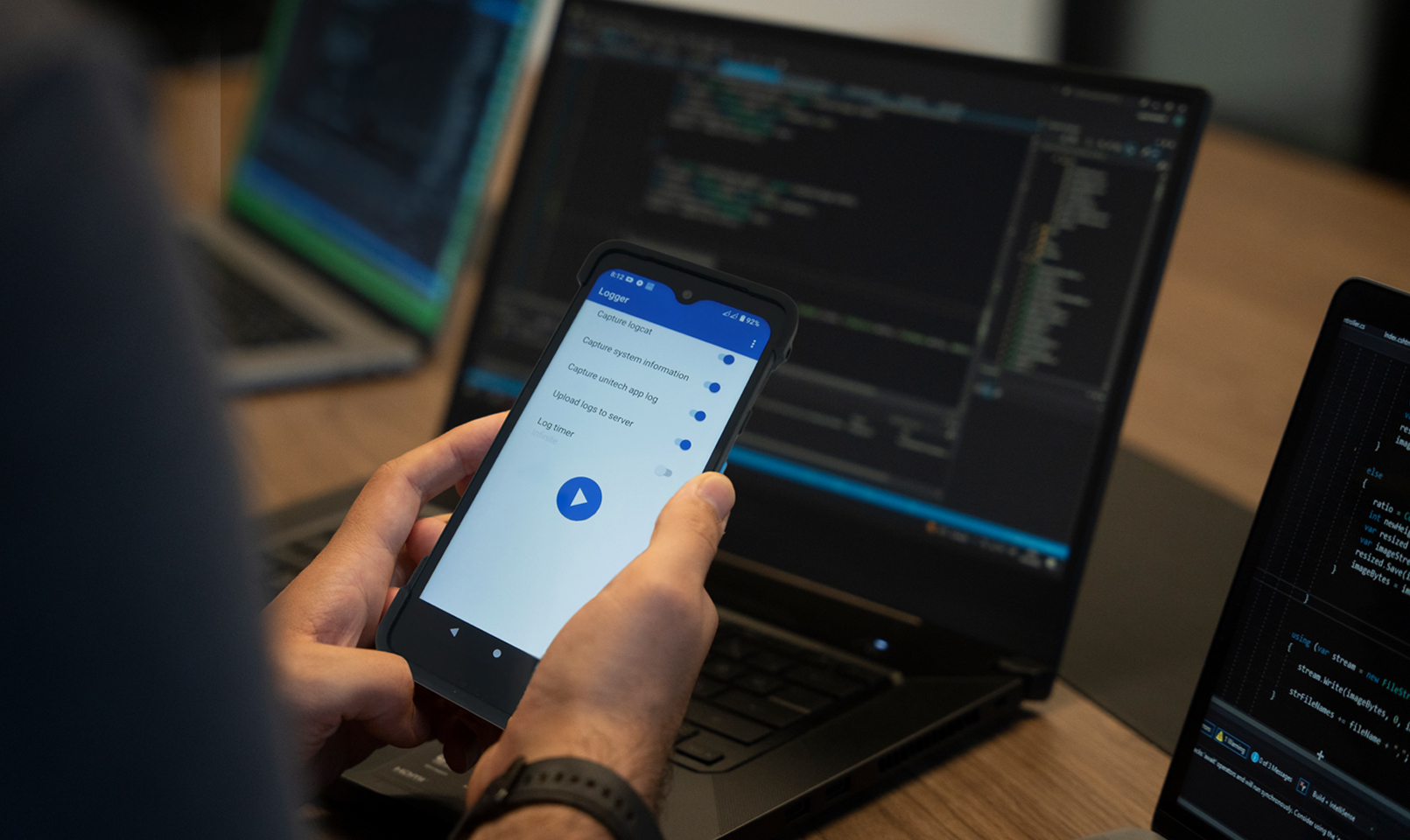 Logger Streamline diagnostic process and ease troubleshooting. │ Unitech